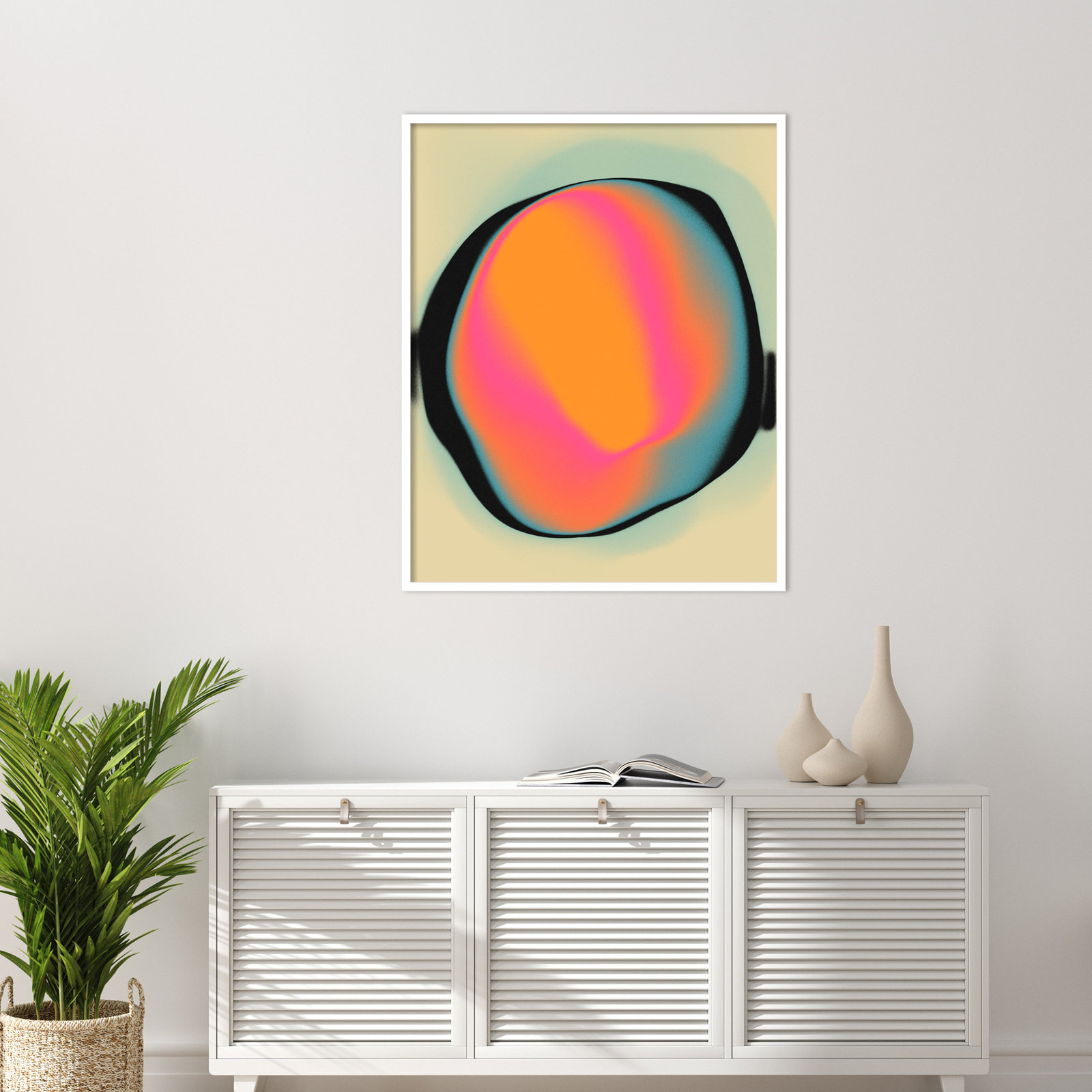 Ghost 2 Print by Jazzberry Blue, White, 41" H x 33" W x 1" D