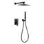 Système de douche mural moderne moderne 10 po avec valve anti-brûlure-129021941