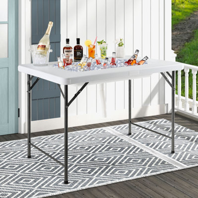 Table de refroidisseur à glaçons pour l'extérieur 4 pi
