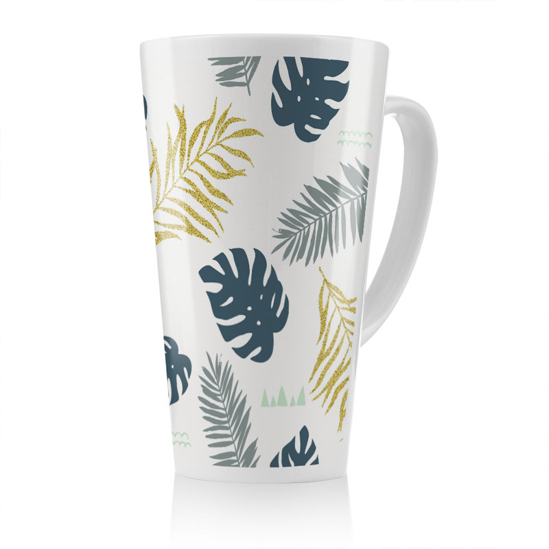 Glitter & Leaves Latte Mug