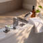 Metropol Single Handle Deck Mounted Roman Tub Faucet Trim with Diverter and Handshower-41425266