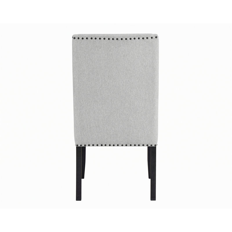 Chaise d'appoint moderne, chaise d'appoint rembourrée avec garniture cloutée