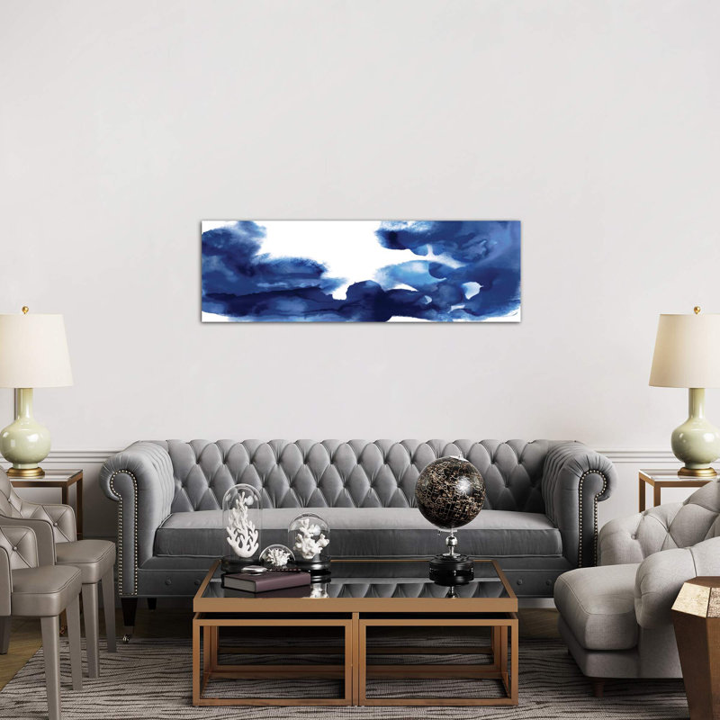 Movement by Daniela Hudson - Panoramic Print on Canvas, 152.4 cm H x 50.8 cm W, Black Floater Framed