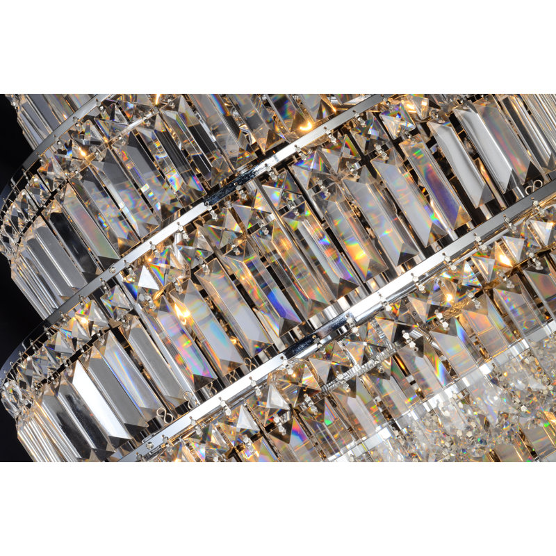 Lustre empire unique 38 lumières Dorotea, Transparent
