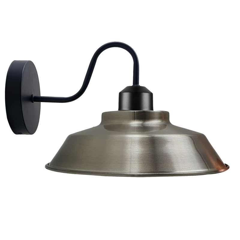 Mcquiston Armed Sconce, Satin Nickel
