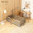 Floor Bed with High Rails, Wooden Montessori Bed with Light-1344711972-1344711973
