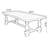 Walnut Rectangular Solid Wood Dining Table-12507678