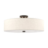 Flaire Fabric Semi Flush Mount