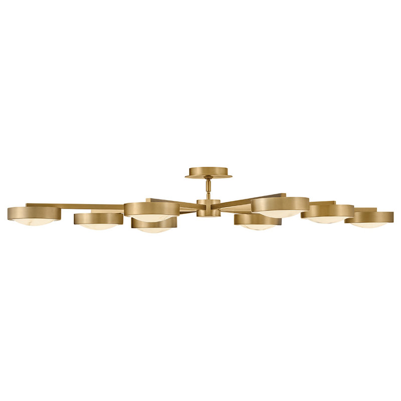 Cava 1 - Light LED Semi Flush Mount, Bronze