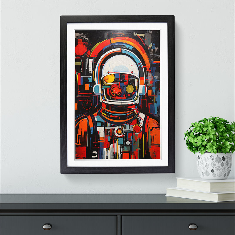 Single Picture Frame Print on Wood, Black Framed, 64cm H x 46cm W