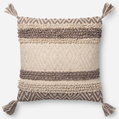 Pangle Indoor Geometric Striped Square 22" Throw Pillow Cover