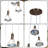3 - Light Modern Cluster Crystal Pendant Light With Cool Light Led Source