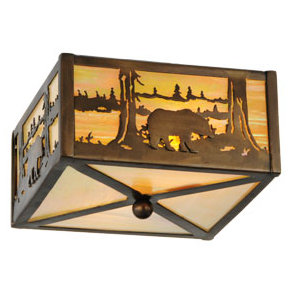 Rustic Lodge 2 - Light Flush Mount