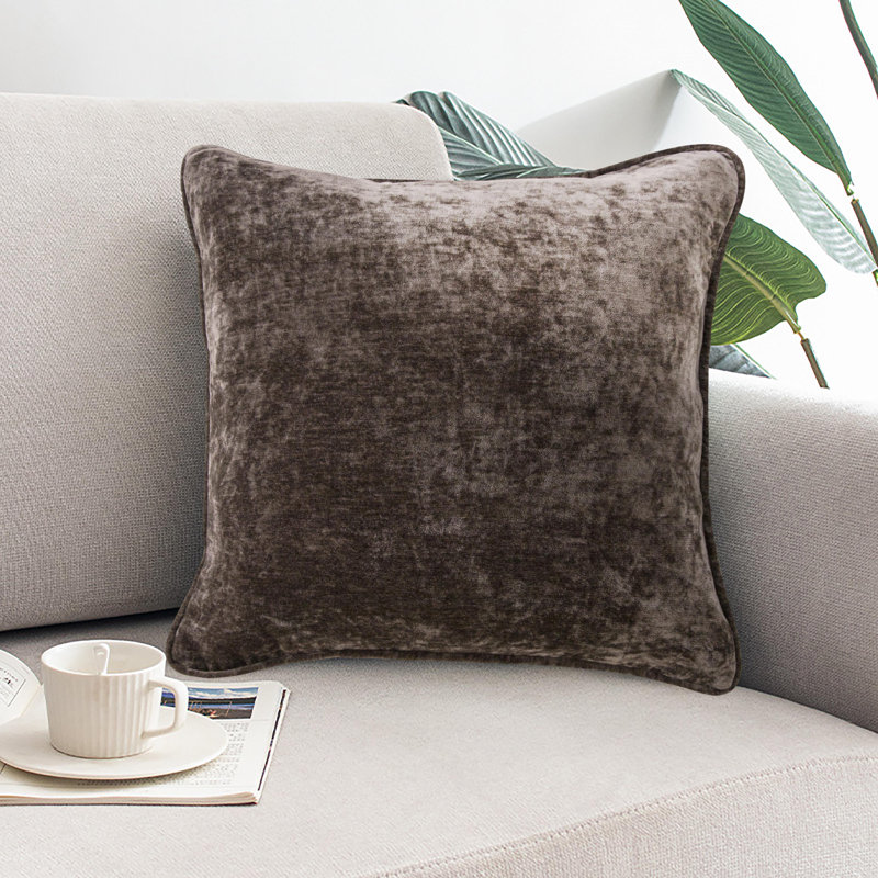 Alexanne Pack of 2 Cushions with Filling, Chocolate