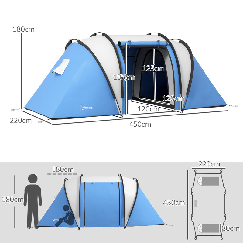 5 Person Tent, Blue