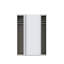 Modern Wardrobe with 2 Sliding Doors, Engineered Wood, White-1697367254-1701961221