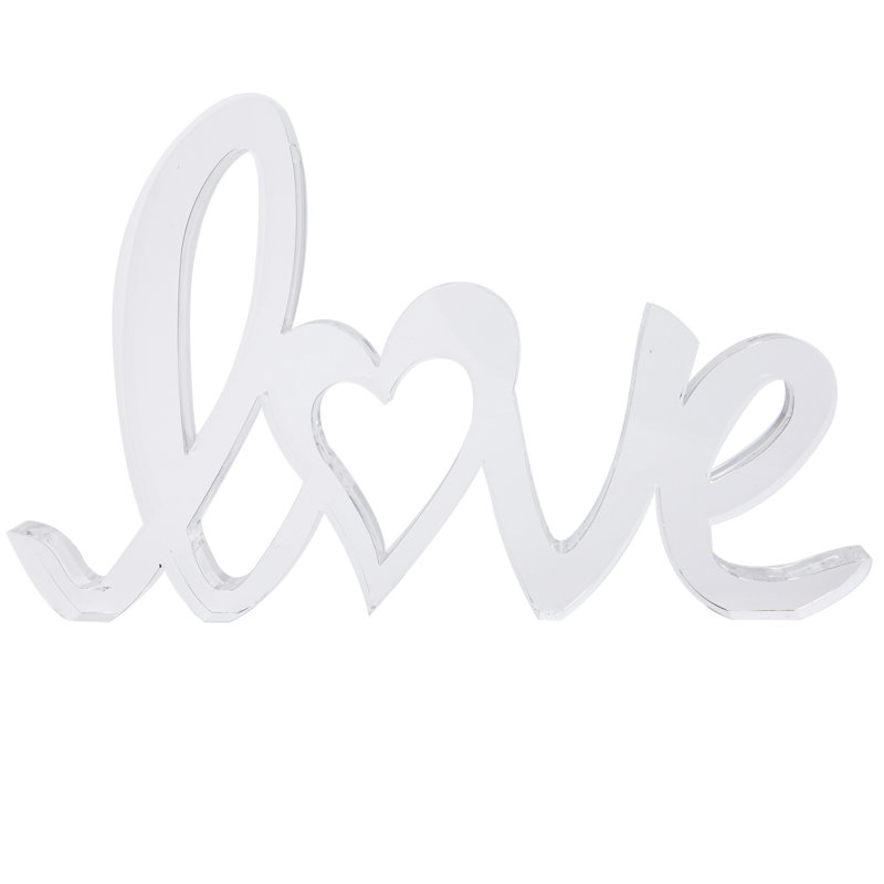 Bloc de lettres en acrylique Love