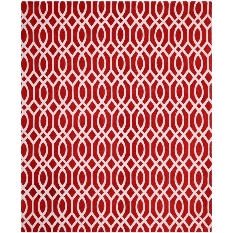 Nolan Hand Loomed Cotton Geometric Rug, Rectangle 8' x 11'