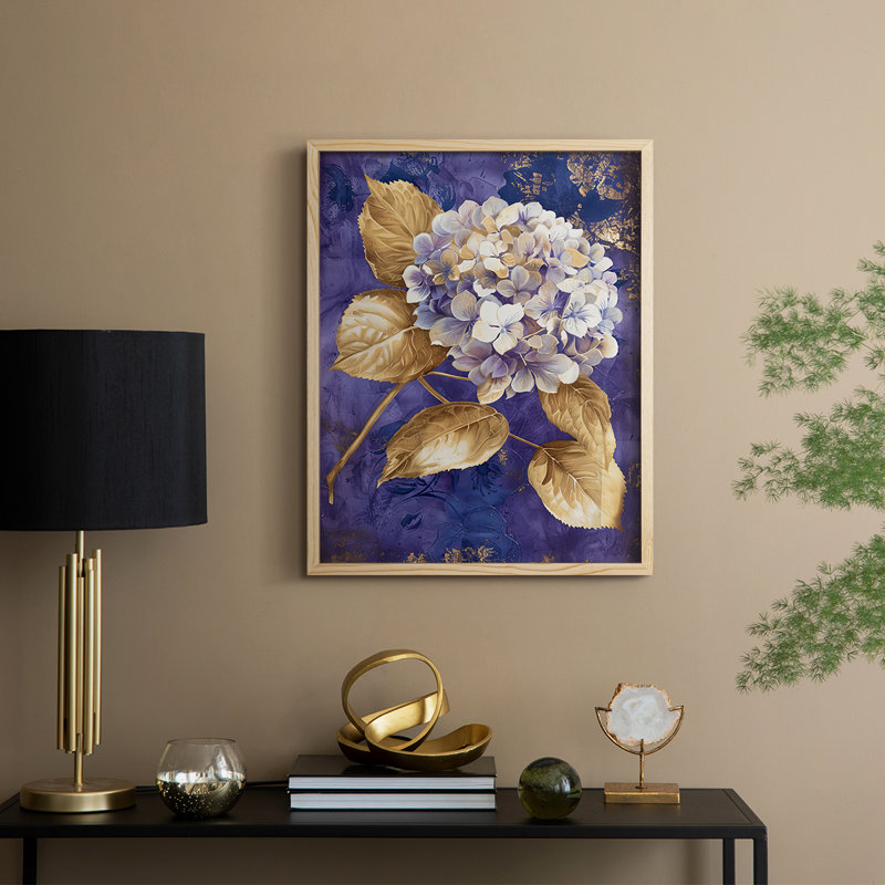Reproduction encadrée FLORAL Series CCXIV - bois massif, H 30 po x l 24 po