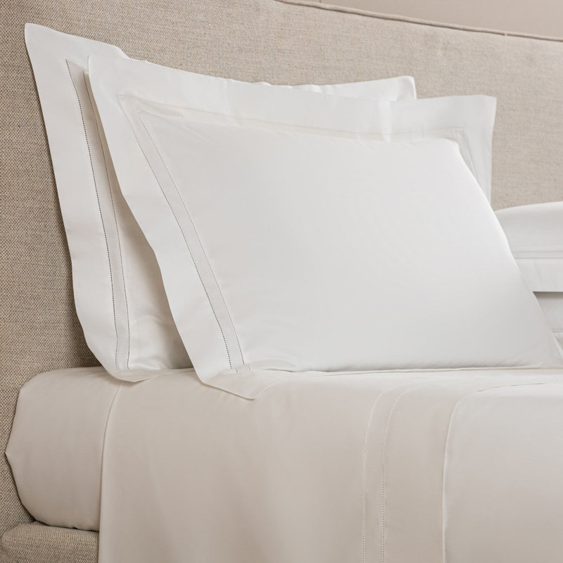 Doppio Ajour Sham, Standard, White