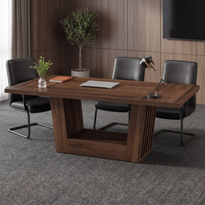 Table de conférence moderne de 5,1 pi pour table rectangulaire de 4 à 6, 63 pouces, table de conférence pour bureau, conférence, l 63 po x P 29,7 po x H 31,1 po