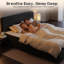 Lit plateforme double rembourré pleine grandeur avec matelas intégré, ensemble de compression dans une boîte - aucun assemblage requis-36065234-36065236