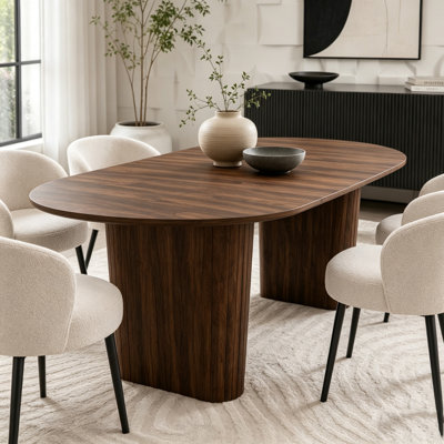 Oval Dining Table for 4-8