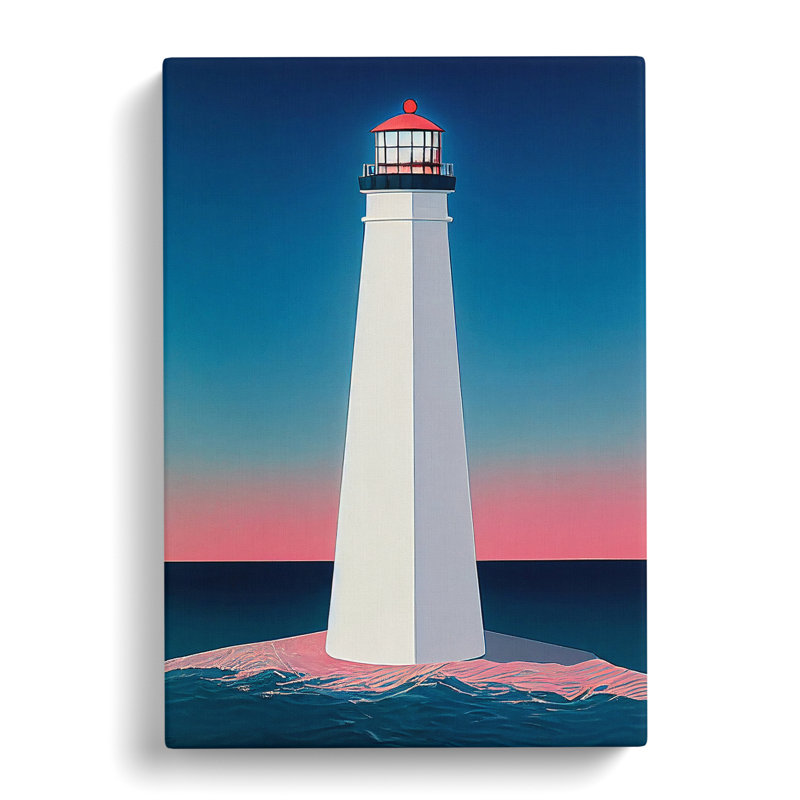 Lighthouse Minimalism Vol.1 - Wrapped Canvas, 50cm H x 35cm W x 3cm D