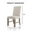 Chaise rembourrée Haike