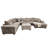 Texxan Mocha Sectional + Ottoman