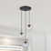 Neva 3-Light Transitional Globe Chandelier for Entryways with 7 in. Clear Iridescent Glass Shades
