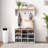 2-in-1 Coat Rack Shoe Bench Set