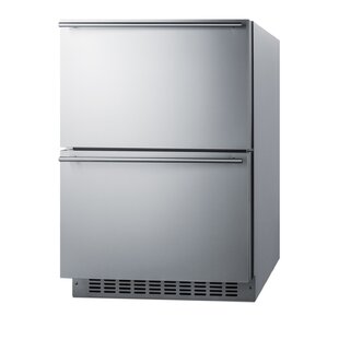 Summit MRF66BKA Microwave & Refrigerator-Freezer Combination with Allocator