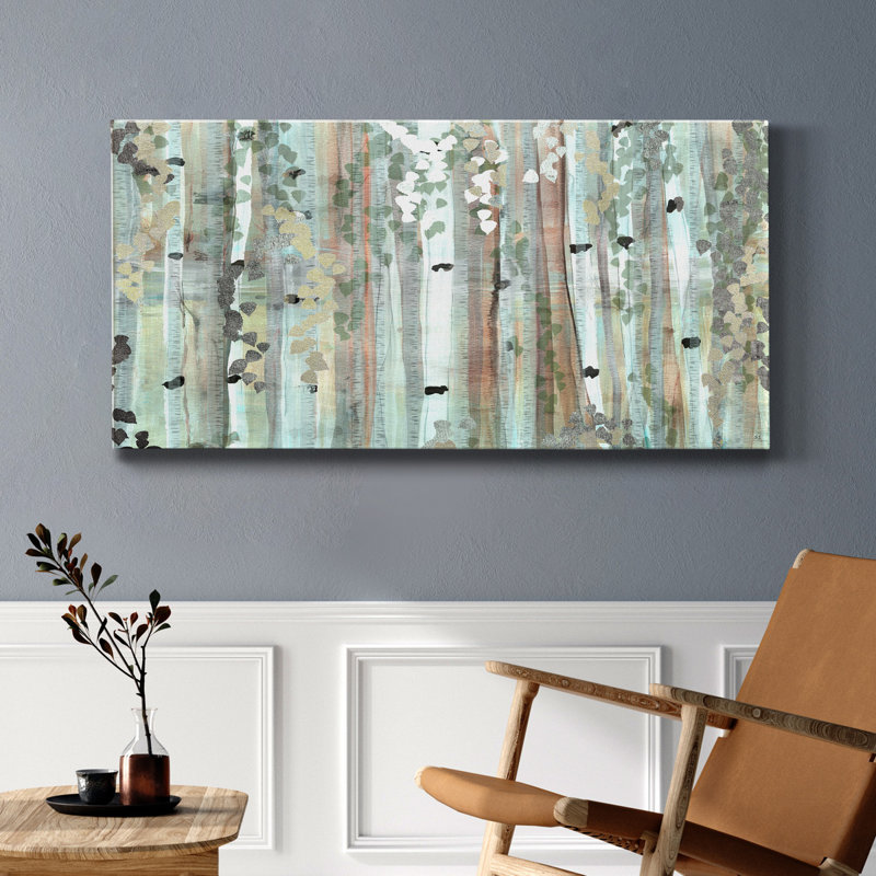 «Spring Birch Meadow», reproduction sur toile tendue, H 24 po x l 12 po x P 1 po
