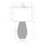 Lighting, H 24 po, lampe de table, résine noire, abat-jour ivoire / crème, contemporain-939290222