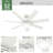 52" Brazos ENERGY STAR® 7-Blade Standard Ceiling Fan with Remote Control and LED Light Kit Included-95545116