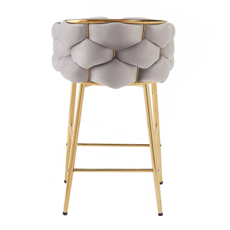 Ensemble de 2 tabourets de comptoir Modern, Gris