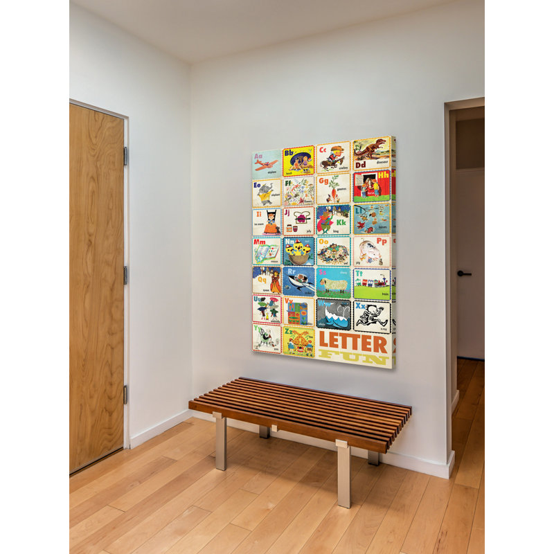 Letter Fun - Wrapped Canvas Print, 61cm H x 41cm W