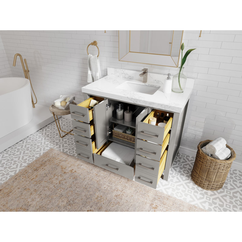 Ensemble de meuble-lavabo simple 42 po Malibu