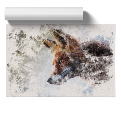 Red Fox Watercolour - Frameless Print