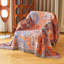 Sofa Large Bed Orange Throw Blanket, 150 x 200 cm for Single Seater Settees Armchair Couch and Bedspread