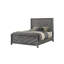 Lit simple de style moderne en bois gris Denver-934037566