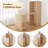Stretchable desk, office desk with storage shelves and mobile wheels, foldable desk suitable for small apartments and offices,burlywood-623673938