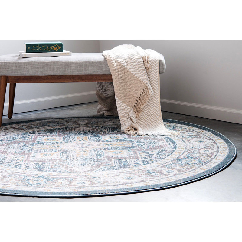 Oriental Indoor Rug, Round 8'4"