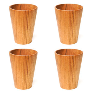 Teak Coffee Mug (Set of 4)