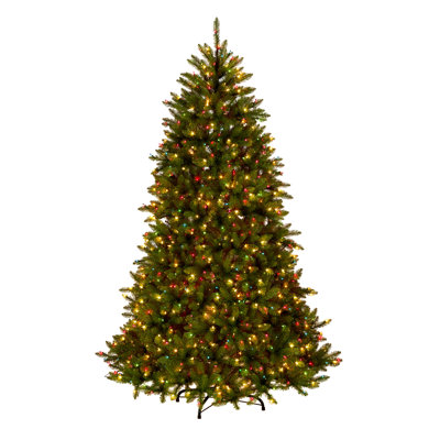 6.5' Alpine Crest Fir Hinged Christmas Tree with 950 Multi/Clear Spectrum Lights