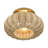 Amileigh 3 Light Antique Gold Leaf Large Semi-flush-121436254