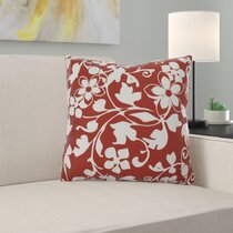 allen + roth Floral Dusty Blue Square Throw Pillow in the Outdoor  Decorative Pillows department at