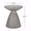 Table d'appoint d'extérieur en béton léger