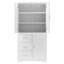 Armoire de rangement haute et large avec portes et 3 tiroirs, armoire d'appoint-948651895